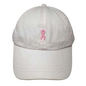 Pink Stuff Cancer Awareness Baseball Cap Pink One Size Adjustable Embroidered